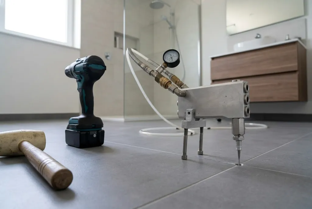 Kitbedrijf Heesch – holle tegels injecteren