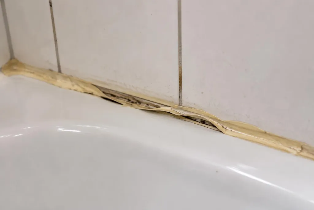 Kitbedrijf Heesch – loslatende kit naast het bad